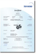Certifikát RW TUV